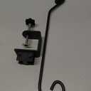 NEECONG Heavy Duty Deck Hook, Courtyard Decoration, Pole 16.5Long Metal Deck Railing Hooks for Hanging Bird Feeders, Planters, Suet Baskets, Lanterns, Wind Chimes, Clamp Mounted, Under 18 LBS (Black)