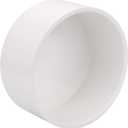 6" PVC Pipe End Cap Fitting Schedule 40 Furniture Grade PVC Pipe End Cap Plug Adapter, White 6" PVC Pipe Plug Socket Fittings for Build PVC Furniture DIY Garden Shelf