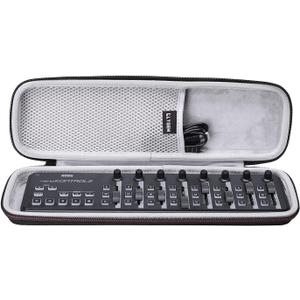 LTGEM Hard Case Compatible with KORG nanoKONTROL2 / nanoKEY2 / nanoPAD2 / nanoSERIES2 Slim-Line USB Keyboard/Controller Surface/MIDI Pads/ (Korg Nano Slim Line MIDI Case) (1.Black+Grey)