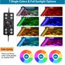 Hygger Aquarium LED Light Fish Tank Full Spectrum Lighting with 24/7 Day-Night Cycle Mode & Auto On/Off Timer, 7 Colors Options, Dimmable, Extendable Bracket for 36~42in Freshwater Tank Plant Lights