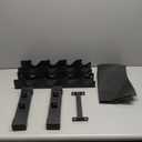 Rubber Coated Hex Dumbbell Weight Set and Storage Rack, 100LB Set or 150LB Set, 5-20 lbs Pairs or 5-25 lbs Pairs