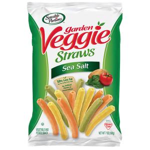 Sensible Portions Garden Veggie Sea Salt Straws, 7 oz (EXP 03/03/26)