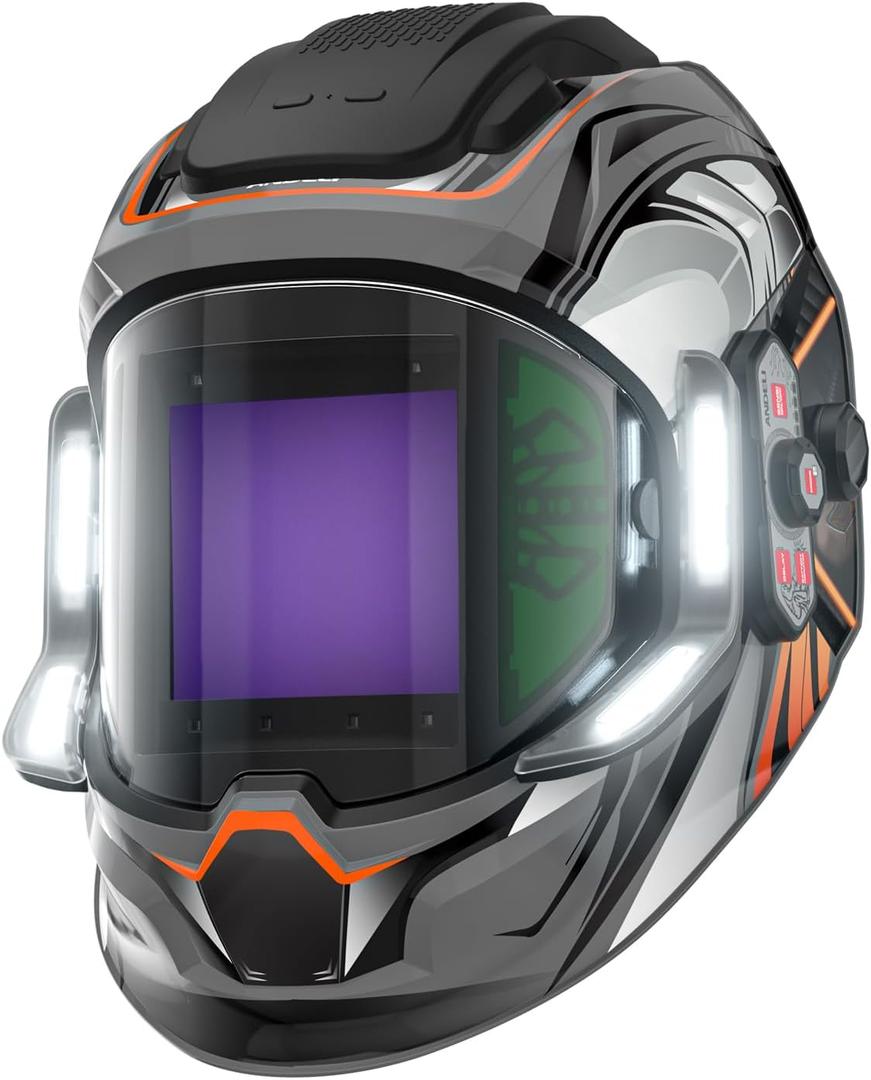 ANDELI Auto Darkening Welding Helmet with Light,with Internal Display