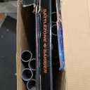 2-Pack Tactical Bunker & Foldable Battlefield Obstacles 59x34 Combat Battle Zone Fort, Compatible with Laser Tag, Foam Blaster, Birthday Activities, Party Supplies + Interactive Target Board