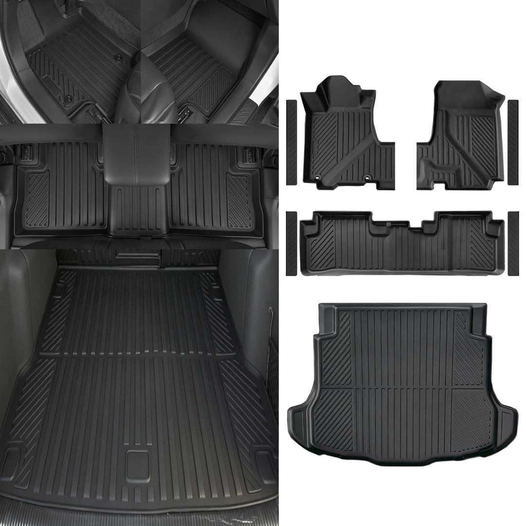 Custom Fit Floor Mats for 2007-2011 Honda CRV
All Weather TPE Floor Liners & Trunk Mat & Door Sill Guard | Odorless Full Set Interior Accessories