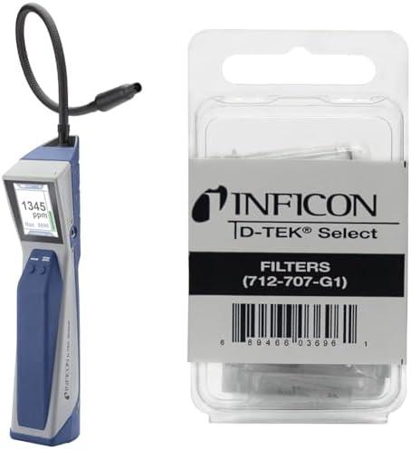 INFICON D-TEK Stratus Refrigerant Leak Detector and Portable Monitor with Replacement Filter Cartridges for D-TEK Stratus, D-TEK3 and D-TEK Select