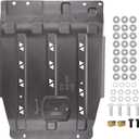 Transmission Skid Plate Gearbox Splash Shield Guard Compatible with 2015-2022 Ford F150 3D Manganese Steel Replace OEM Diaper