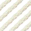 10 Yard 3/8''(1cm) Twisted Trim Cord Rope,10mm Nylon Twisted Cord Thread String for Home Decor, Crafts Making and Costume Crafting (Cream)