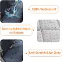 Honest Dog Car Seat Covers, Dog seat Cover with Side Flap for Cars, Trucks, and Suv's - Waterproof & Nonslip Pet Seat Cover for Backseat Standard