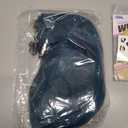 Netgo Teal Wig for Women, Dark Blue Wig with Bangs, Long Fluffy Curly Wavy Blue Hair Wigs Synthetic Daily Cosplay Party Wigs