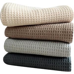 4Pcs Mixed Color Cleaning Cloth Cotton Dishcloth Ultra Soft Absorbent Kitchen Towel Household Cleaning Cloth Kitchen Tools Gadgets Wash Cloth Dish Rag