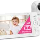 VTech 7" Baby Monitor with IPS Screen, Pan Tilt Zoom Camera, No WiFi Video Baby Monitor with Camera and Audio, Multi-Color Night Light, 2-Way Talk, Lullabies, Advanced HQ Max
