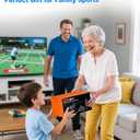 Switch 2 Sports Accessories Bundle 22 in 1 Family Party Kit for Nintendo Switch 2 Only, with Tennis Rackets, Steering Wheels, Wrist Straps, Grips, Joystick Caps, Card Case & Storage Bag