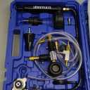 SIXIWANZI 31pc Coolant Pressure Tester and Vacuum Refill Kit with 24 Radiator Adapters, Universal Radiator Pressure Tester Kit for Automotive Cooling System Water Tank Leakage Detection