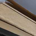 Bullnose Stair Treads Non-Slip 9.5" x 32", 14 Pcs Carpet for Wooden Steps Indoor with Edge Protection, Reusable Peel and Stick TPU Backing Runner Rugs - Diamond Pattern Beige
