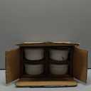 LE TAUCI Ramekins with Silicone Lids, 8 OZ Ceramic Souffl Dishes, Ramekin Bowls for Crme Brle, Dessert, Dips, Oven & Microwave Safe, Set of 4, White