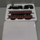 Electric Train Sets for Boys Girls Metal Alloy Christmas Trains Toys Steam Locomotive, Passenger Carriages, Tracks, Light & Sounds Rechargeable Birthday Gifts for Kids 3 4 5 6 7 8 + Years Old Red …