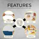 6 Pack Wide Masking Tape 2 inch Wide, White Painters Tape 2" Masking Tape Wide Bulk for General Purpose Use, 2 Inches X 55 Yards X 6 Rolls (330 Total Yards)