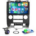 4G 64G Car Stereo for Ford Escape/Ford Kuga/Mazda Tribute 2007-2012 Radio, 9" IPS Touch Screen 36EQ DSP Wireless Carplay Android Auto Bluetooth 5.0 Android 15 GPS FM/RDS WiFi AHD Backup Camera
