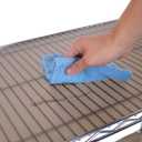 Seville Classics Heavy Duty Fitted Wire Shelf Liners Protector Mat, Non Adhesive, for Wired Shelves, Office, Kitchen, Garage (5 Pieces), Semi-Transparent Taupe, fits 30" x 14" Shelf