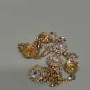 Missgrace Women Dainty Bohemian Rhinestones Head Chain Hair Accessories for Bridal (Gold)