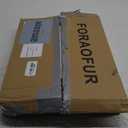 FORAOFUR Nursery Side Table, Small End Table Accent Table Living Room Balcony Office, Modern Side Bedside Home Decor, for Small Spaces, Easy Assembly (White)