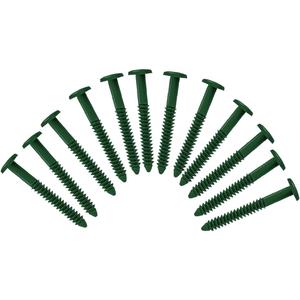 Exterior Solutions Vinyl Shutter Fastener Spike Loks for Installing Decorative Exterior Vinyl Shutters (Heritage Green)