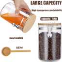 Yangbaga Coffee Container for Ground Coffee,258OZ Storage Containers with Shelf & Scoop,Plastics Airtight Coffee Canisters for Ground Coffee Bean,Food Storage Jars for Kitchen,Nuts,Tea,Sugar