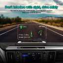 Car GPS Mobile Head Up Display Holder with HD Image Reflection for HUD, Smartphone, iPhone, Samsung, Car Navigation (Up to 6 Inches)