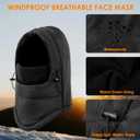 Balaclava Ski Mask Fleece Lining Windproof Warm Adjustable Thermal Winter Cold Weather Face Mask for Men Women