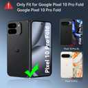 Magnetic Case for Google Pixel 10 Pro Fold, Pixel Fold Case for MagSafe Compatible Wireless Charging, Skin-Friendly & Smooth Touch, Military-grade Shockproof & Drop-proof Cover, Slim, Black