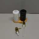 Glass Soap Dispenser Set, Hand and Dish Soap Dispenser Set with Bamboo Tray Modern Farmhouse Kitchen - 13oz