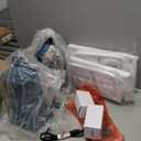 Set of 2 Table Lamps for Living Room Bedrooms, Coastal Nautical Navy Blue Bedside Nightstand Lamp with 2 USB Ports 1 AC Outlet, 3-Color Temperature Farmhouse Beach End Tables Lamp with LED Bulbs