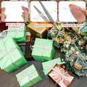 2 x Christmas Mesh Tubing for Crafts White Deco Mesh Tubing for Wreath 8 mm x 25 Yards Metallic Foil Poly Tube Flexible Metallic Foil Ribbons for DIY, Gift Wraps, Christmas Tree Decor