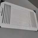 HVAC Premium 14''w X 8''h 3-Way AIR Supply Grille - Vent Cover & Diffuser - Flat Stamped Face - White [Outer Dimensions: 15.75''w X 9.75''h]