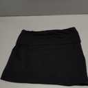 Muineobuka Women Y2K Mini Skirt Low Waist Fold Over Pencil Micro Skirts Striped Stretchy Bodycon Skirt Party Clubwear, S