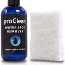ProClean Heavy Duty Hard Water Stain Remover - For Glass, Metal & More - Includes Applicator Pad - Stubborn Water spot Remover Kit - Automotive Car Care