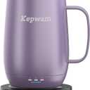 Kepwam Heated Coffee Mug T2-Plus, 20oz Leading Large Capacity Self Heating Mug, Up to 8 Hrs Battery & Hot Up to 149℉, Smart Coffee Mug for Women, Men