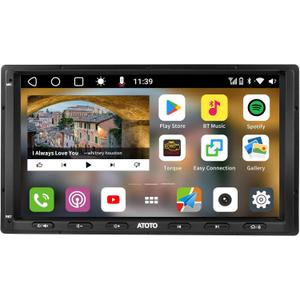 ATOTO S8 8-Core 7inch Android Double Din Car Stereo Receivers, Wireless CarPlay & Android Auto, Built-in 4G, WiFi/BT/USB, Dual Bluetooth, 4G+32G, SCVC&HD LRV, DSP, AI Chat&GPS Tracking, S8G2A74MS