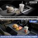 GearUp Car Table Tray for Eating Foldable Car Food Tray Multipurpose Car Desk for Laptop, Eating Food, Writing