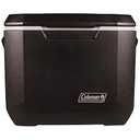 Coleman Rolling Cooler  50 Quart Xtreme 5 Day Cooler with Wheels  Wheeled Hard Cooler Keeps Ice Up to 5 Days, Black