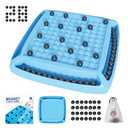 Magnetic Chess Game, Family Board Games for Kids and Adults, Magnetic Chess Set Ideal for Family and Friend Game Night, 2-4 Players (Blue 28)