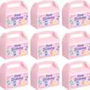 Marspark 24 Pack Kpop Theme Birthday Party Favor Paper Gift Boxes Kpop Themed Treat Boxes for Anime Themed Birthday Party Decorations (Soda Pop, Pink)