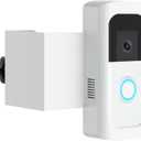 Anti-Theft Video Doorbell Mount, Doorbell Door Bracket No Drilling Compatible with Video Doorbell 2/ (2020 Release)/ Battery Doorbell Plus/Pro for Houses, Apartments, Rentals (White)