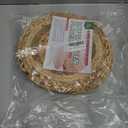 UNIGREEN Woven Placemats Set of 6,13.5" Round Rattan Placemats,Natural Hand-Woven Water Hyacinth Placemats,Farmhouse Weave Place Mats,Rustic Braided Wicker Table Mats for Dining Table,Home,Wedding