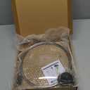 10Inch Glass Lid, Pan Cover, Tempered Glass Pot Lid with Stainless Steel Rim, Shatterproof and Heat Resistant, Clear Universal Cover for Frying Pans, Skillets (10 INCH)