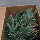 30 Inch Outdoor Prelit Christmas Tree 2 Pack, Battery Operated Small Xmas Tree 100 LED Lights, for Entrances Tabletop Ornaments for Porch Driveway Yard Garden Green