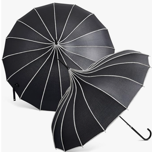 Queekay 2 Pcs Gothic Pagoda Umbrella, 36 Inch Parasol
Retro Wedding Accessory for Vampire Fans, Wedding Ceremonies, Outdoor Events, Rainy Days, Sunny Events, and Gift Giving