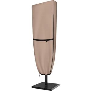 ULTCOVER Patio Parasol 600D Waterproof Outdoor Market Extra Large Umbrella Cover - Fits Double-Sided Umbrella 13-15 Feet
