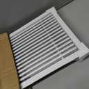 Linear Bar Air Grille 32" X 8", Aluminum Air Supply/Return Grilles,Easy Air Flow,Removable Grille/Door-HVAC Air Vent Cover,White[Outer Dimensions: 32.8"w X 8.8"h]